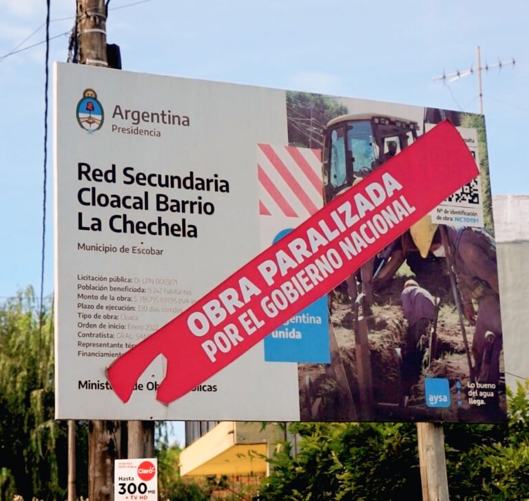 Obras paralizadas por Nación en Escobar: encendido debate en una comisión del HCD