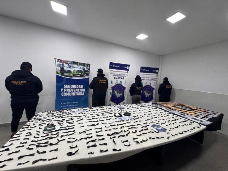 Otro golpe al narcomenudeo en Escobar gracias al trabajo conjunto entre la Policía Municipal y Bonaerense