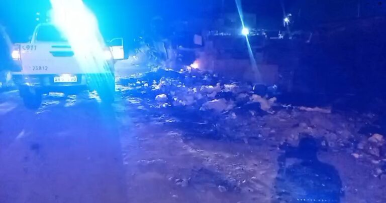 Tiró basura en Garín, la quemó, y terminó detenido