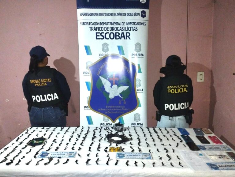 Cayó una banda narcocriminal de 12 personas en Savio: todos detenidos y más de 400 dosis de cocaína secuestradas