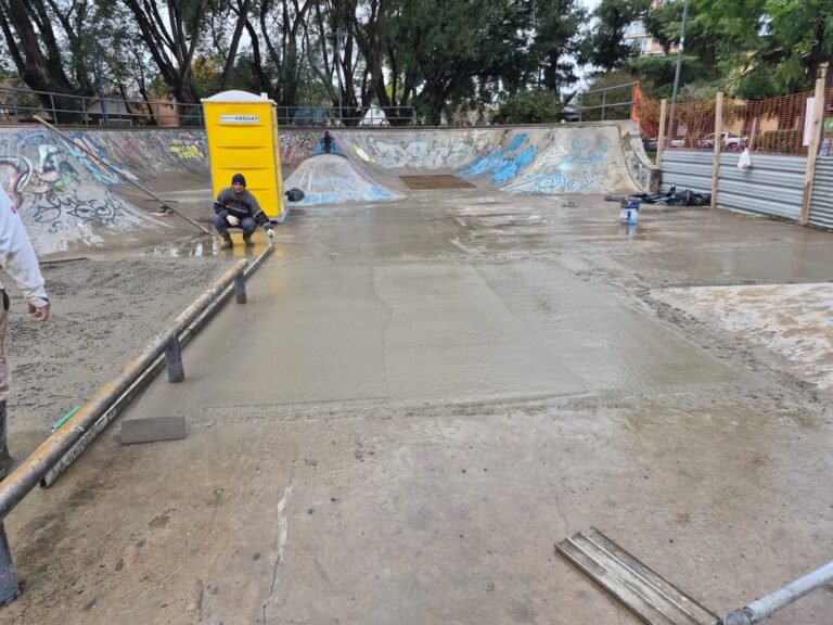 Continúa la renovación integral del skatepark de “El Campito”
